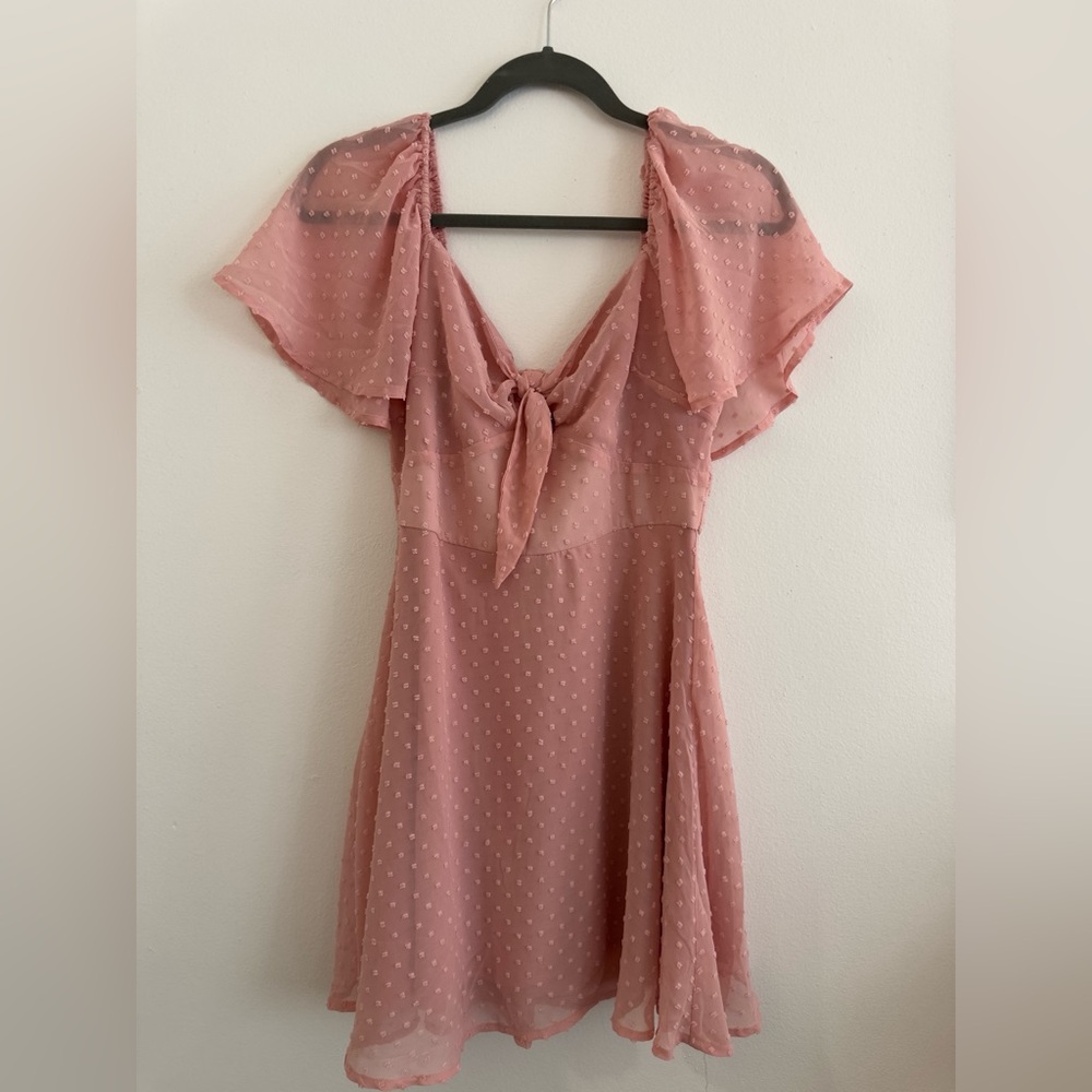 WMNS Pink Chiffon Dress